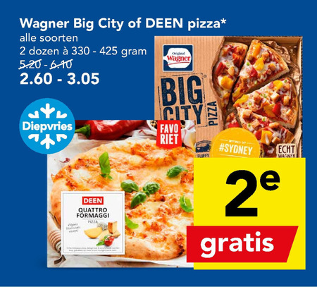 Deen Huismerk   diepvriespizza folder aanbieding bij  Deen - details