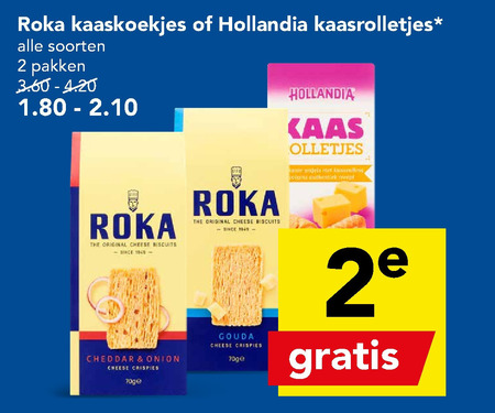 Roka   kaaszoutjes folder aanbieding bij  Deen - details