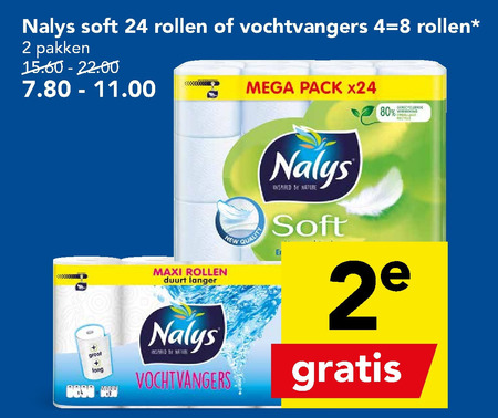 Nalys   toiletpapier, keukenpapier folder aanbieding bij  Deen - details