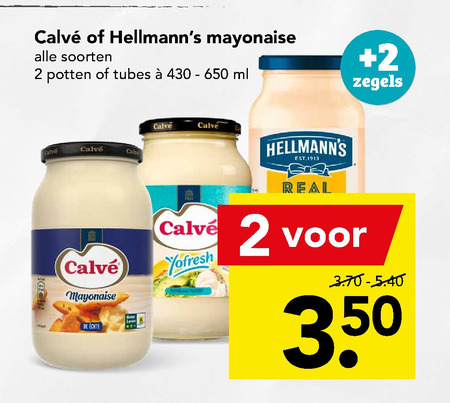 Calve   mayonaise folder aanbieding bij  Deen - details