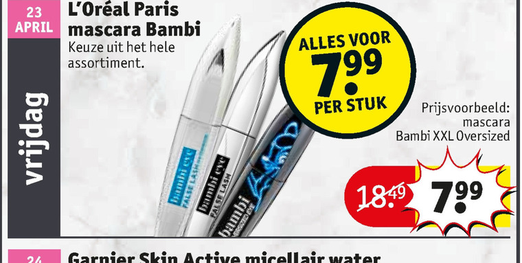 L Oreal   mascara folder aanbieding bij  Kruidvat - details