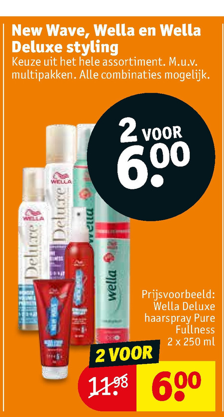 New Wave   haargel, hairspray folder aanbieding bij  Kruidvat - details