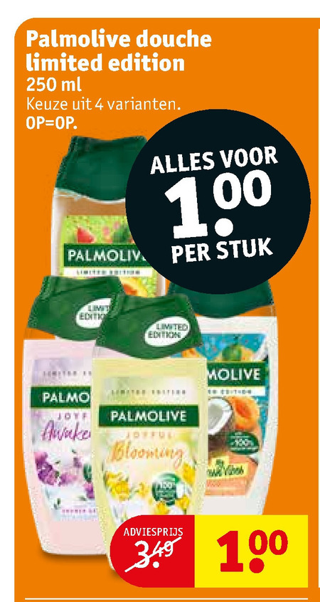 Palmolive   douchegel folder aanbieding bij  Kruidvat - details