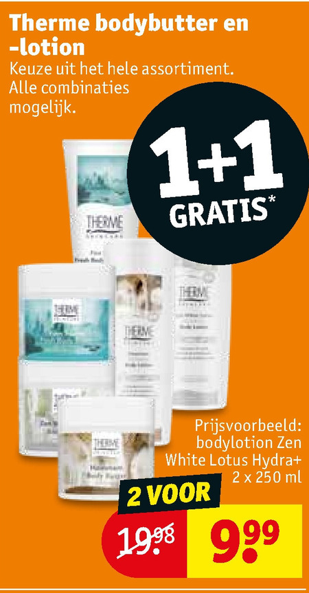 Therme   bodylotion folder aanbieding bij  Kruidvat - details