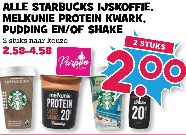 Starbucks   kwark, ijskoffie folder aanbieding bij  Boons Markt - details