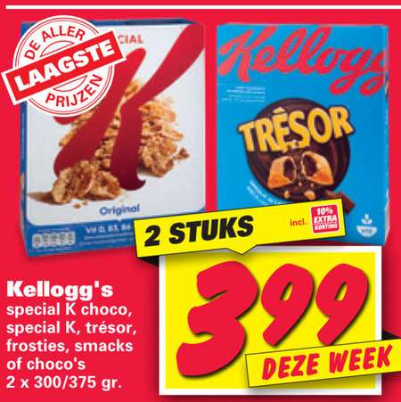 Kellogs   cereals folder aanbieding bij  Nettorama - details