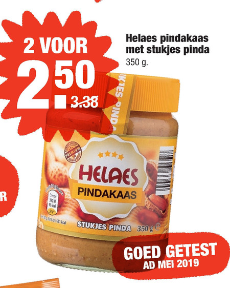 Helaes   pindakaas folder aanbieding bij  Aldi - details