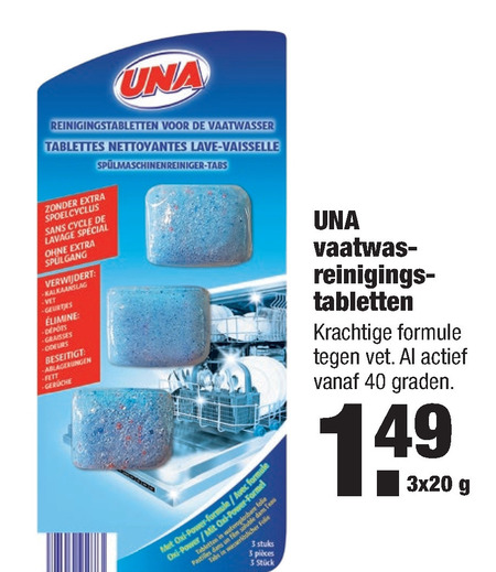 Una   vaatwasmachinereiniger folder aanbieding bij  Aldi - details