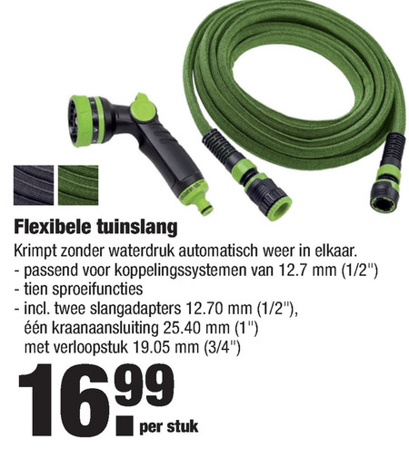 Verleiden consultant adviseren tuinslang folder aanbieding bij Aldi - details