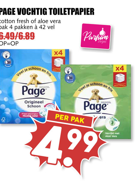 Page   vochtig toiletpapier folder aanbieding bij  MCD Supermarkt Basis - details