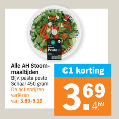 Albert Heijn Huismerk   stoommaaltijd folder aanbieding bij  Albert Heijn - details