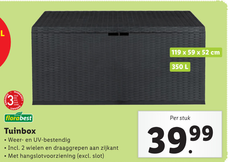 Florabest folder aanbieding Lidl - details