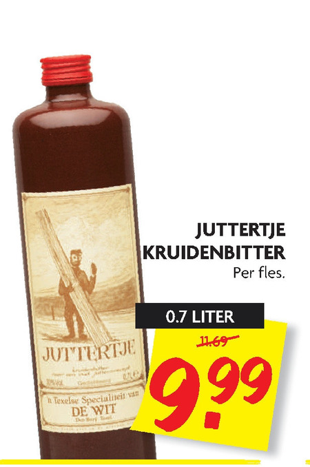 Juttertje   kruidenbitter folder aanbieding bij  Dekamarkt - details