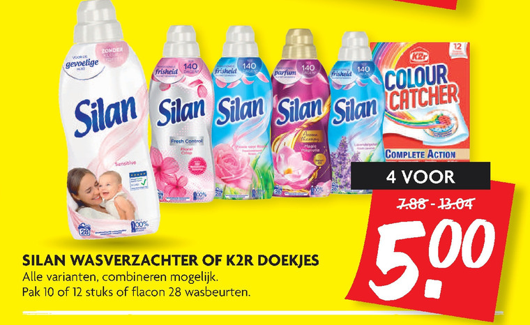 Silan   wasverzachter folder aanbieding bij  Dekamarkt - details