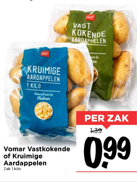 Vomar Huismerk   aardappelen folder aanbieding bij  Vomar - details