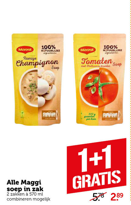 Maggi   soep folder aanbieding bij  Coop - details