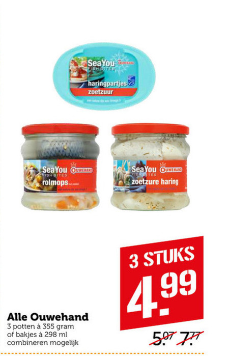 Ouwehand   haring, rolmops folder aanbieding bij  Coop - details