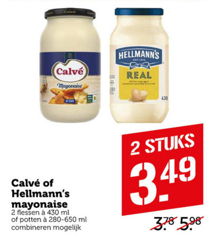 Hellmans   mayonaise folder aanbieding bij  Coop - details