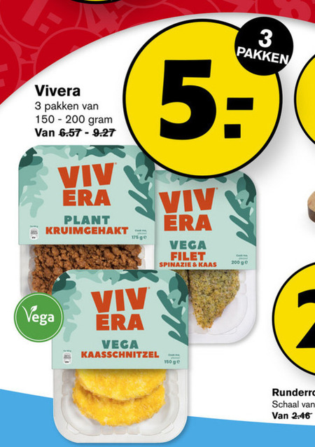 Vivera   vegetarisch folder aanbieding bij  Hoogvliet - details