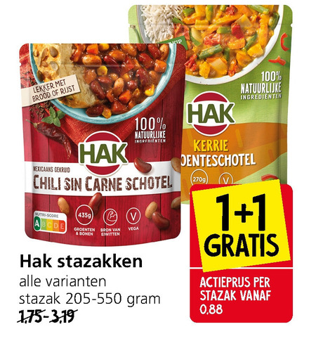 Hak   bonen folder aanbieding bij  Jan Linders - details