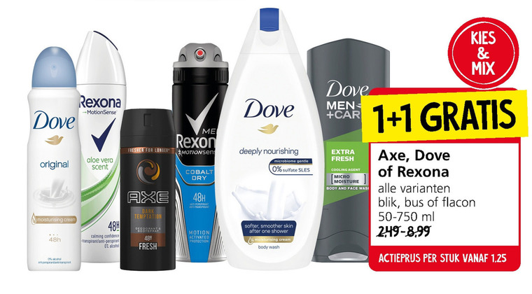 Dove   deodorant, douchegel folder aanbieding bij  Jan Linders - details