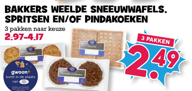 Bakkers Weelde   koek, pindakoeken folder aanbieding bij  Boons Markt - details