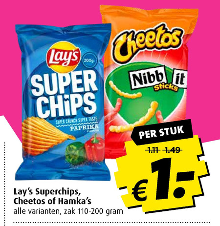 Lays   chips, zoutje folder aanbieding bij  Boni - details