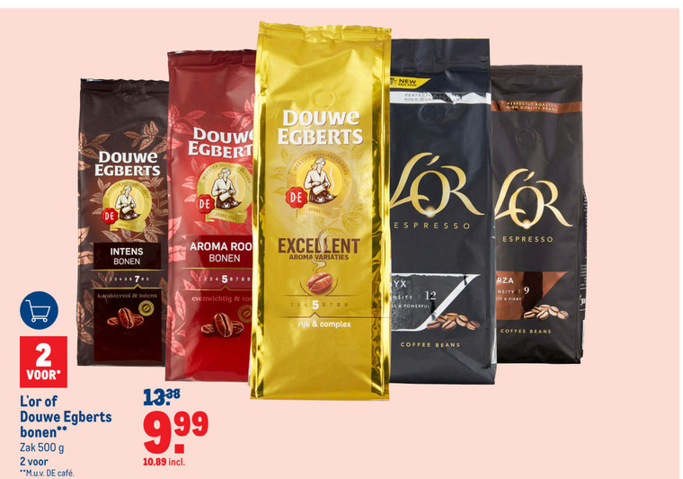 Douwe Egberts L Or   koffiebonen folder aanbieding bij  Makro - details