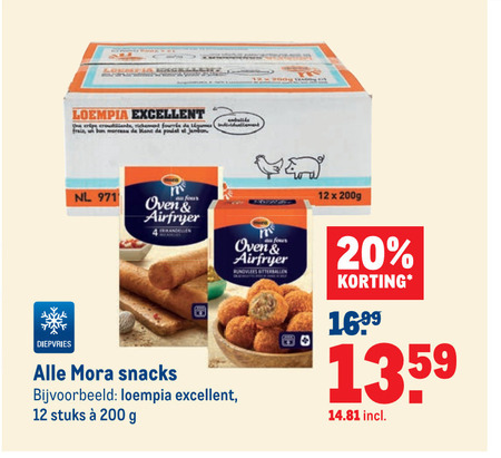 Mora   snack folder aanbieding bij  Makro - details