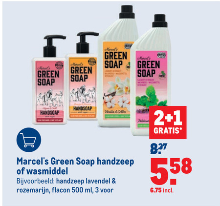 Marcels Green Soap   wasmiddel, handzeep folder aanbieding bij  Makro - details