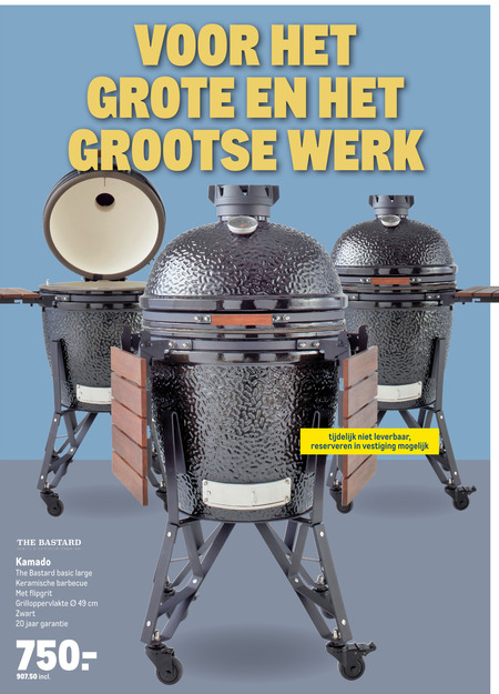 The Bastard   houtskool barbecue folder aanbieding bij  Makro - details