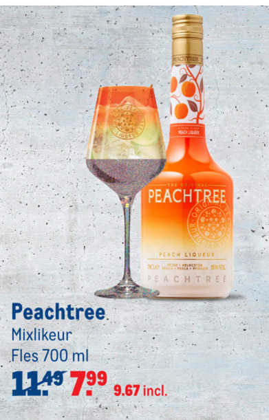 Peach Tree   likeur folder aanbieding bij  Makro - details