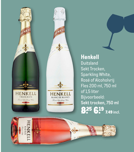 Henkell   champagne sparkling wijn folder aanbieding bij  Makro - details