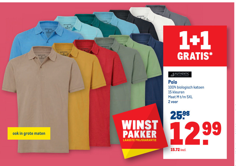 poloshirt folder aanbieding Makro - details