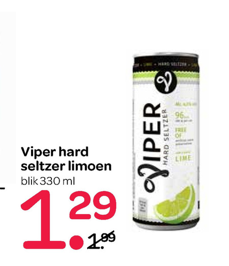 Viper   hard seltzer folder aanbieding bij  Spar - details