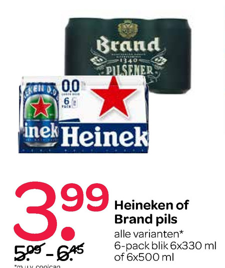 Brand   alcoholvrij bier, blikje bier folder aanbieding bij  Spar - details