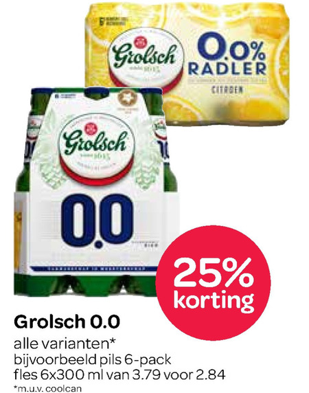 Grolsch   alcoholvrij bier folder aanbieding bij  Spar - details