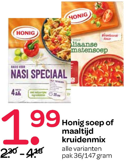 Honig   maaltijdmix, soep folder aanbieding bij  Spar - details