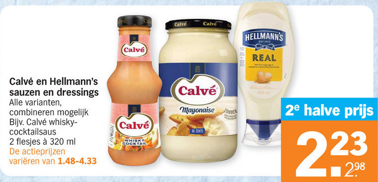 Hellmans   snacksaus, mayonaise folder aanbieding bij  Albert Heijn - details