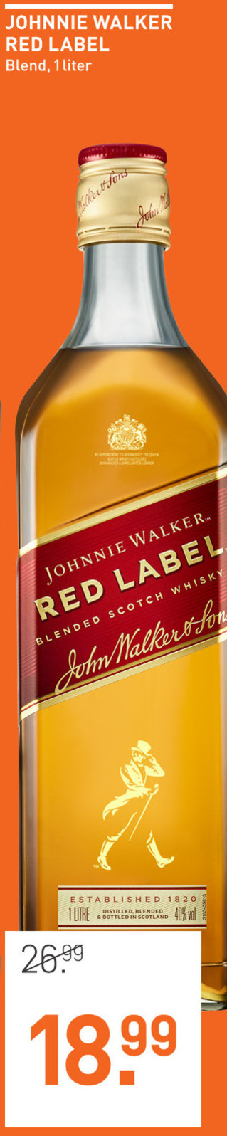 Johnnie Walker   whisky folder aanbieding bij  Gall & Gall - details