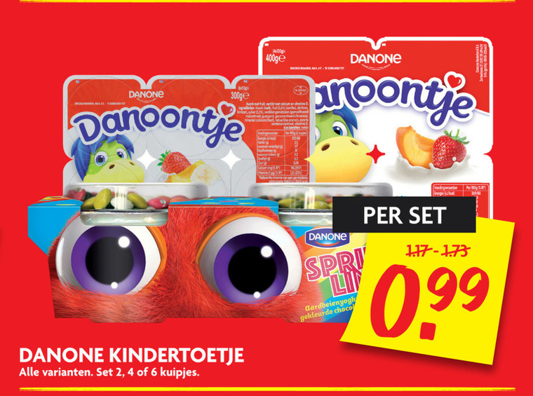 Danone   kindertoetjes folder aanbieding bij  Dekamarkt - details