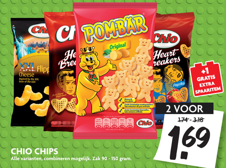 Chio   zoutje, chips folder aanbieding bij  Dekamarkt - details