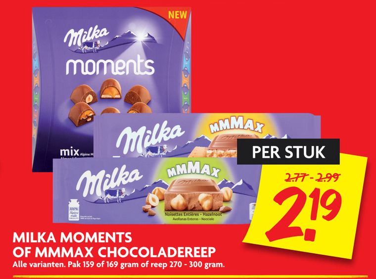 Milka   chocolade folder aanbieding bij  Dekamarkt - details