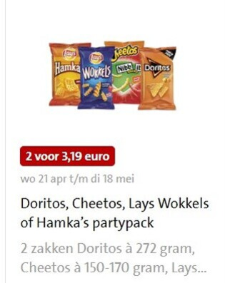 Doritos   chips, zoutje folder aanbieding bij  Jumbo - details