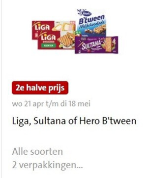 Liga   fruitbiscuit folder aanbieding bij  Jumbo - details