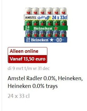 Amstel   alcoholvrij bier, blikje bier folder aanbieding bij  Jumbo - details