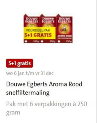 Douwe Egberts   koffie folder aanbieding bij  Jumbo - details