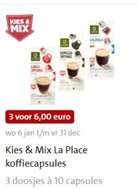 La Place   koffiecups folder aanbieding bij  Jumbo - details