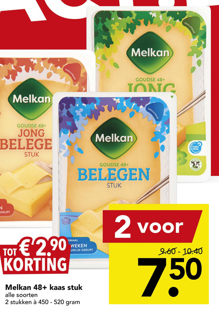 Melkan   kaas folder aanbieding bij  Deen - details