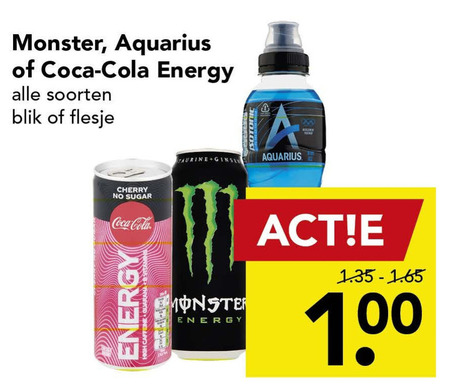 Monster   energiedrank folder aanbieding bij  Deen - details